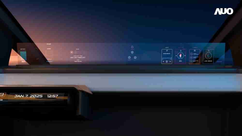 杏悦2无界透明显示接口(Horizon Image Glass)透过车运算方案整合仪表板、、、中控台及副驾显示器，，，一体式全景呈现，，提供乘用者清晰的前方视野、、、行车必要信息与娱乐功能